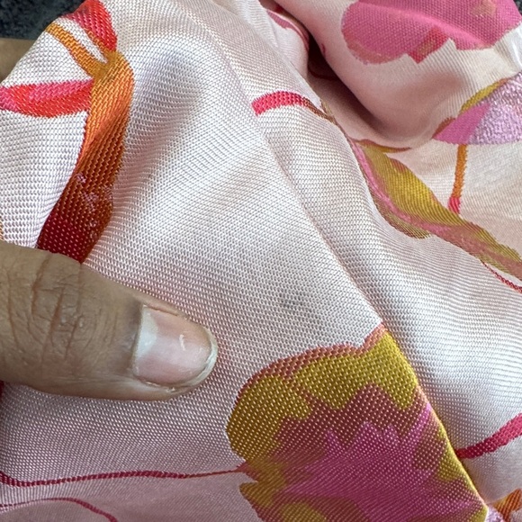 NWT LULUS So Stunning Light Pink Floral Jacquard Puff Sleeve Mini Dress Medium - Picture 7 of 10